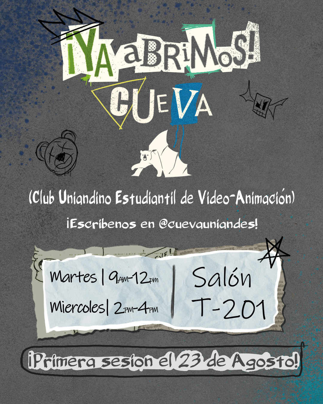 Convocatoria: Club uniandino estudiantil de video-animación | Cueva