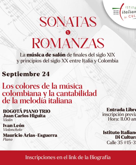 Bogotá Piano Trio en el Instituto Italiano de Cultura