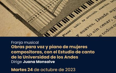Estudio de canto Uniandes en la Biblioteca Nacional de Colombia