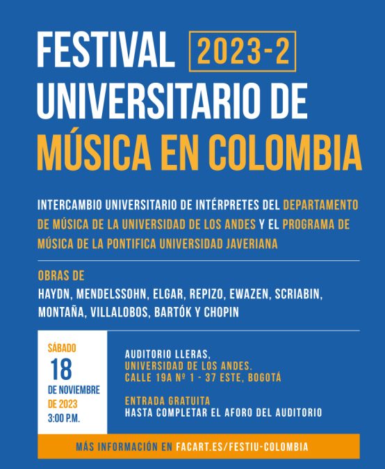 Festival Universitario de Música en Colombia en 2023-2