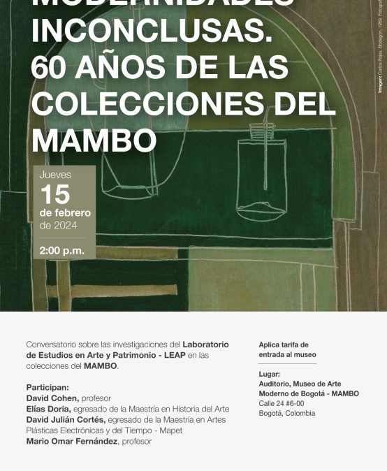 Conversatorio: Modernidades inconclusas, 60 años de las colecciones del MAMBO