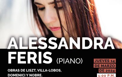 Concierto del mediodía: Alessandra Feris (piano)