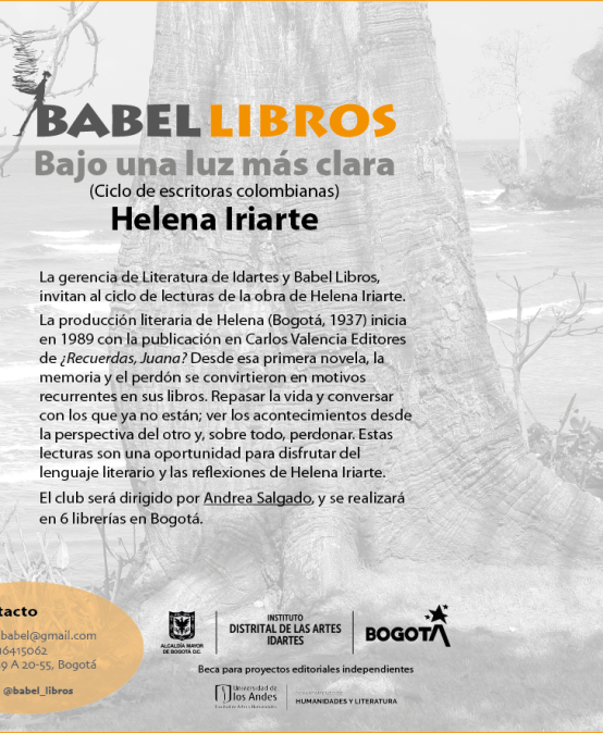Ciclo de lecturas de la obra de Helena Iriarte. Conduce Andrea Salgado