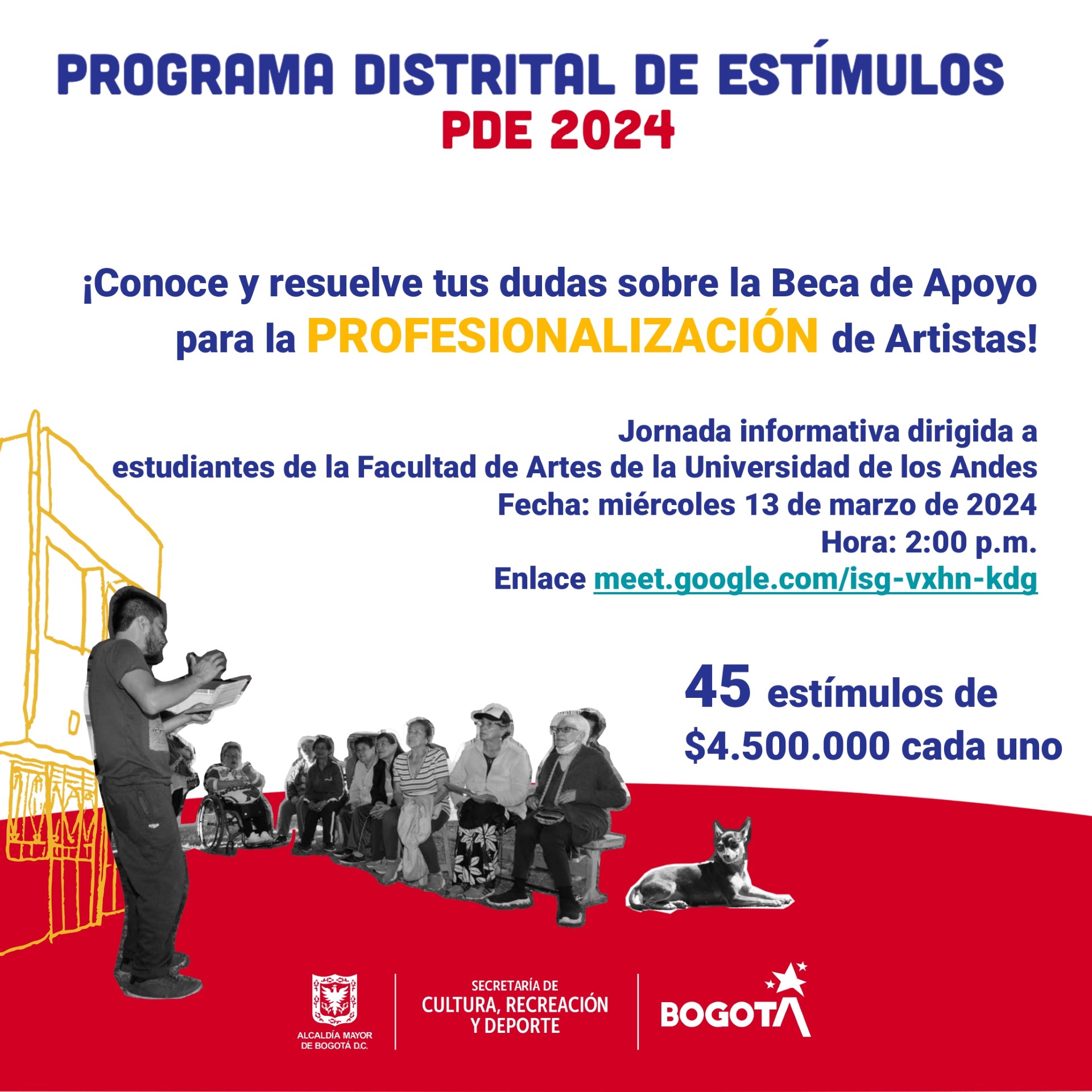 Dirigida a estudiantes de la Facultad de Artes y Humanidades de la Universidad de los Andes