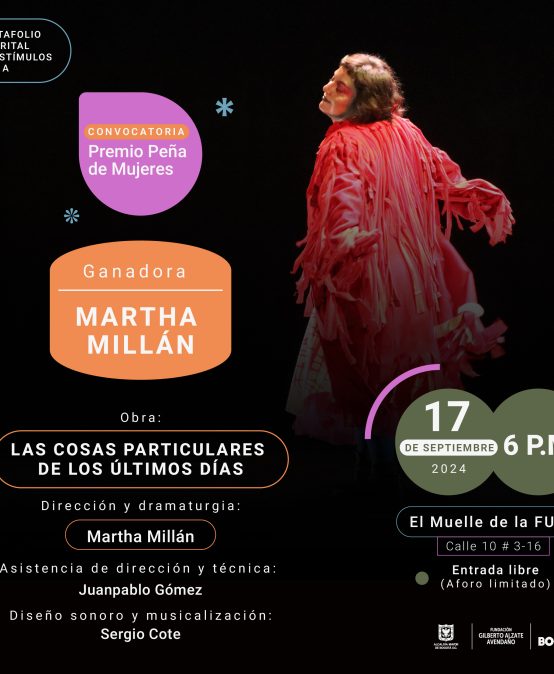 Presentación de 'Las cosas particulares de los últimos días' de Martha Millán en el Premio Peña de Mujeres