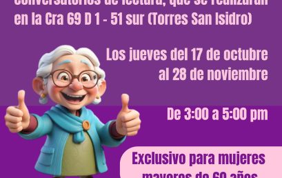 Talleres para mujeres de la tercera edad: Entre sopas y letras