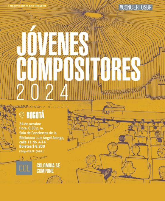 En este concierto se presentarán las cuatro obras seleccionadas en la Convocatoria Jóvenes Compositores 2024