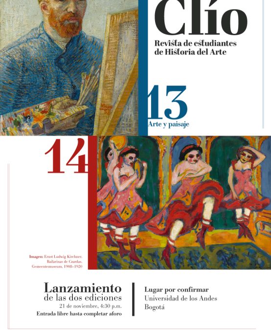 Lanzamiento revista de estudiantes de Historia del Arte Clío: ediciones 13 y 14