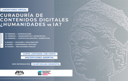 Convocatoria para el «Laboratorio: curaduría de contenidos digitales ¿humanidades vs IA?»