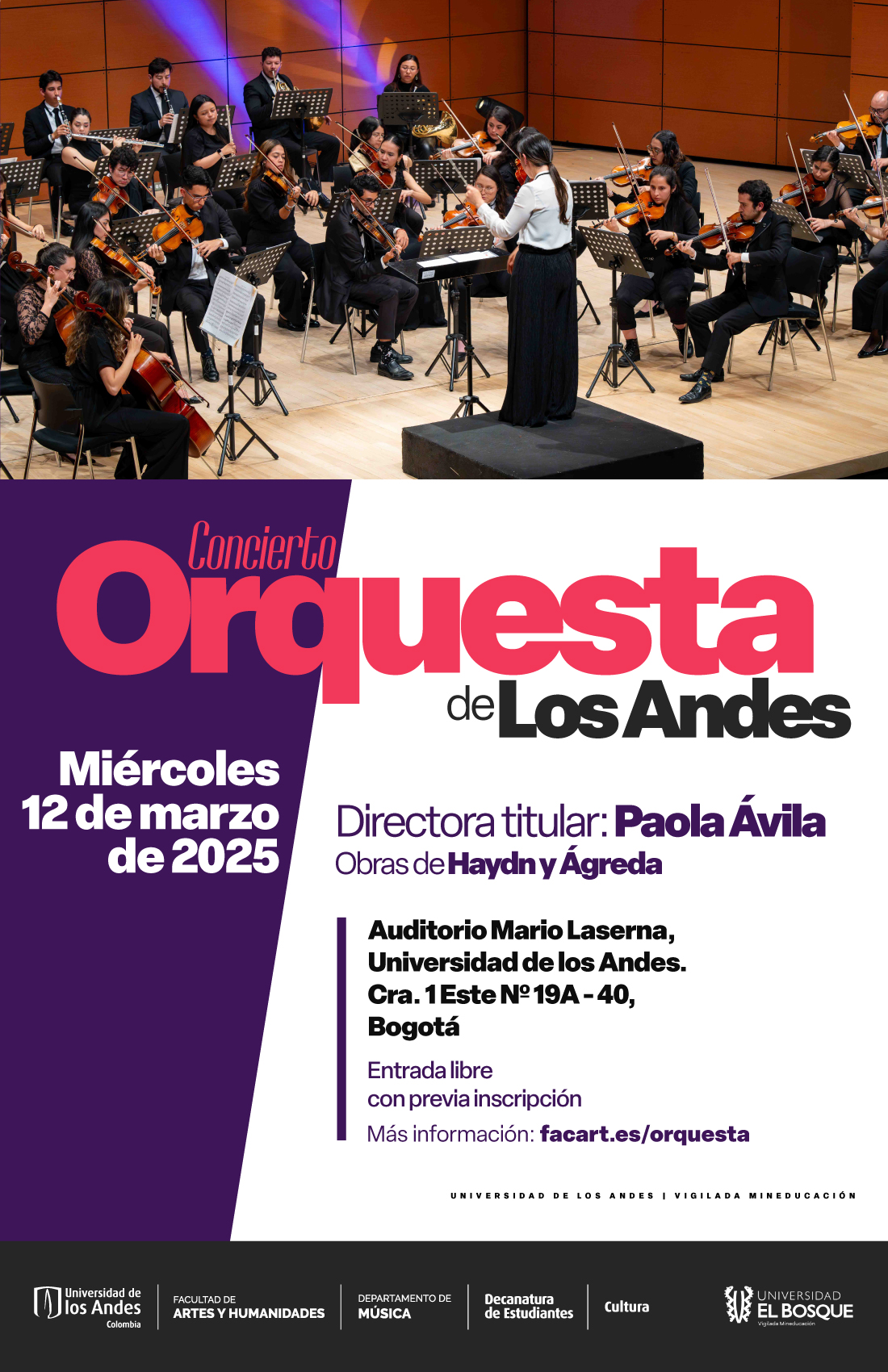 Orquesta de Los Andes en 2024-2 - Música Uniandes