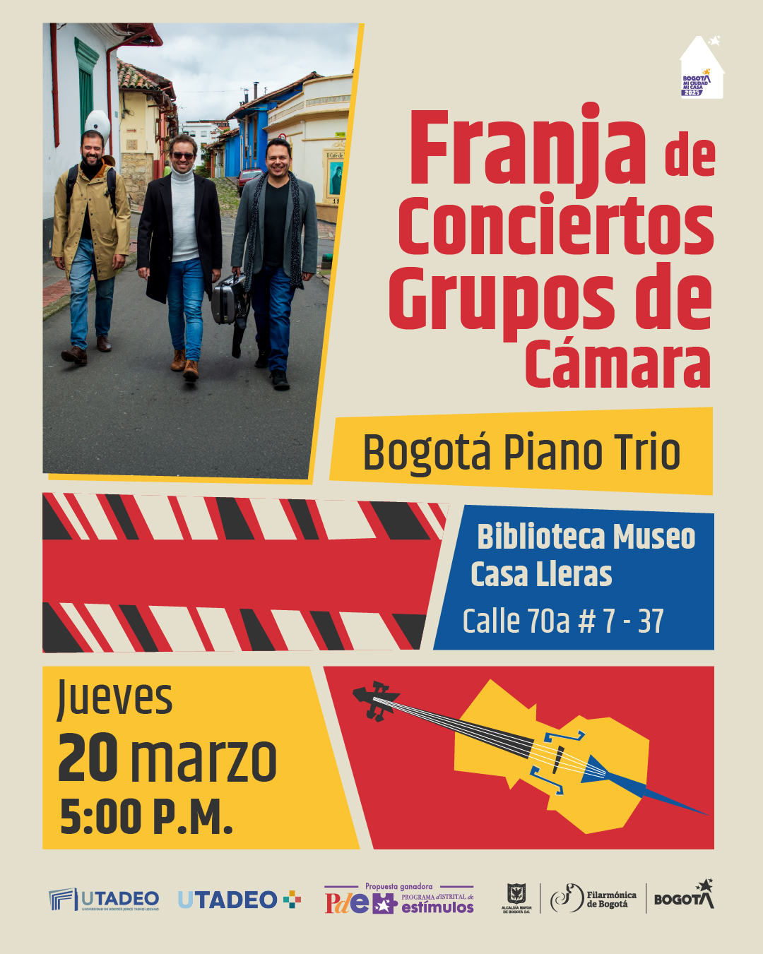 Bogotá Piano Trío en la Biblioteca Museo Casa Lleras