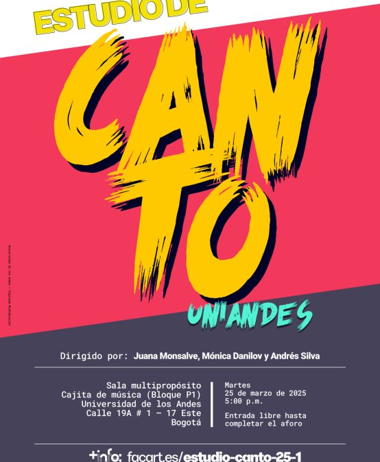 Estudio de Canto Uniandes en 2025-1