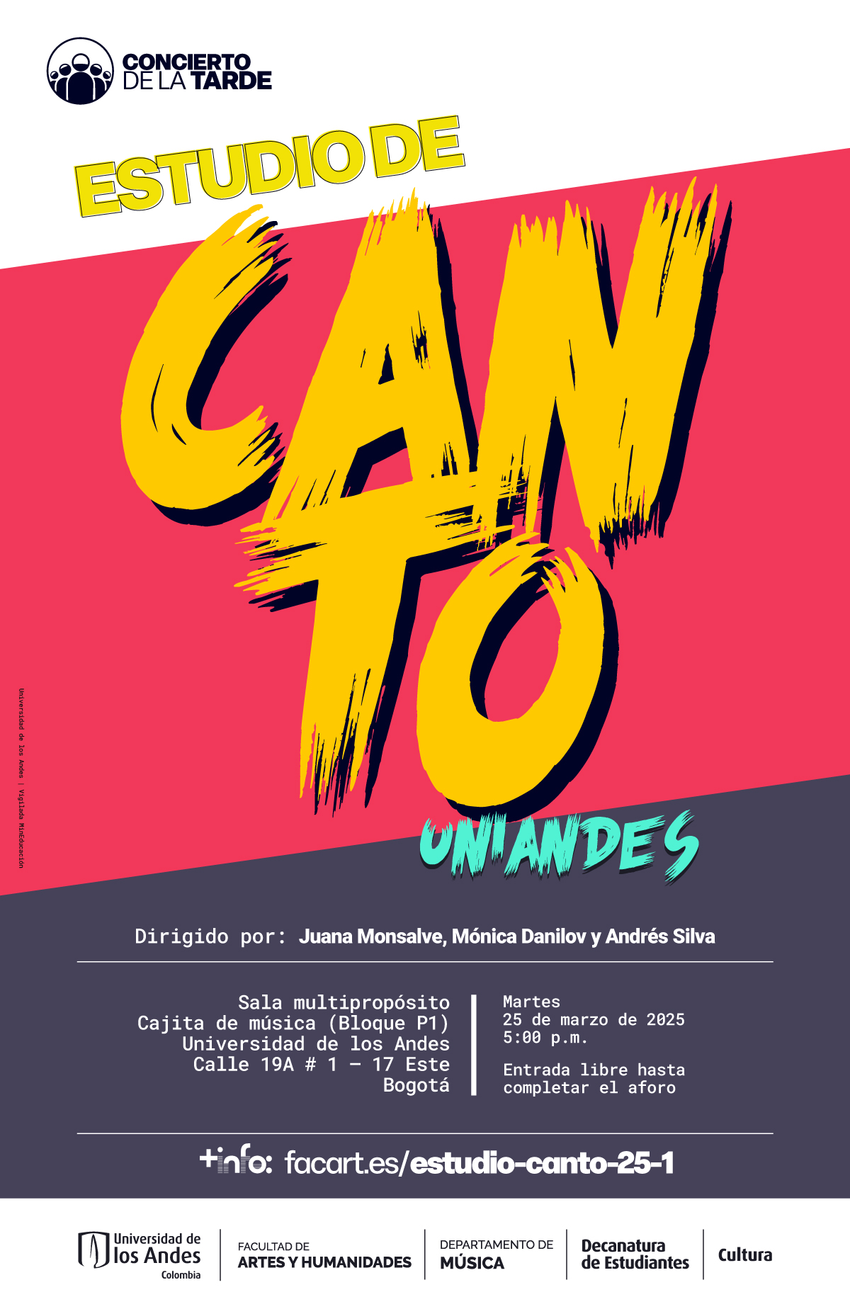 Estudio de Canto Uniandes en 2025-1