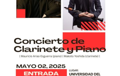 Concierto de Clarinete y piano: Makoto Yoshida y Mauricio Arias-Esguerra