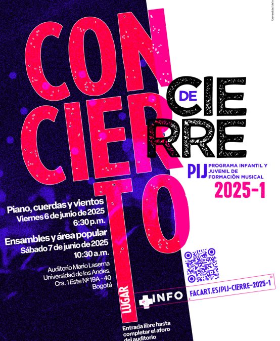 Conciertos de cierre del PIJ Programa Infantil y Juvenil de formación Musical 2025-1