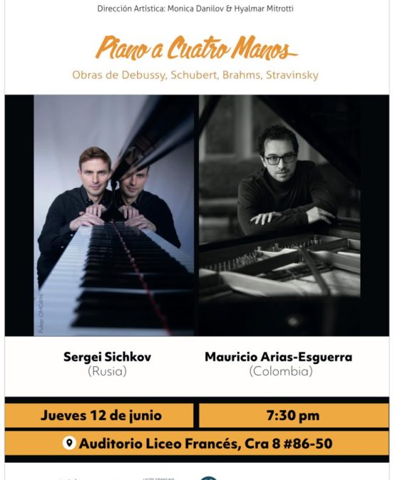 Le jeudis du Pasteur: ¡Piano a 4 manos! Sergei Sichkov & Mauricio Arias-Esguerra