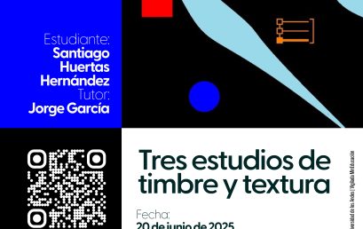 Trabajo de grado de la maestría en Música: Tres estudios de timbre y textura