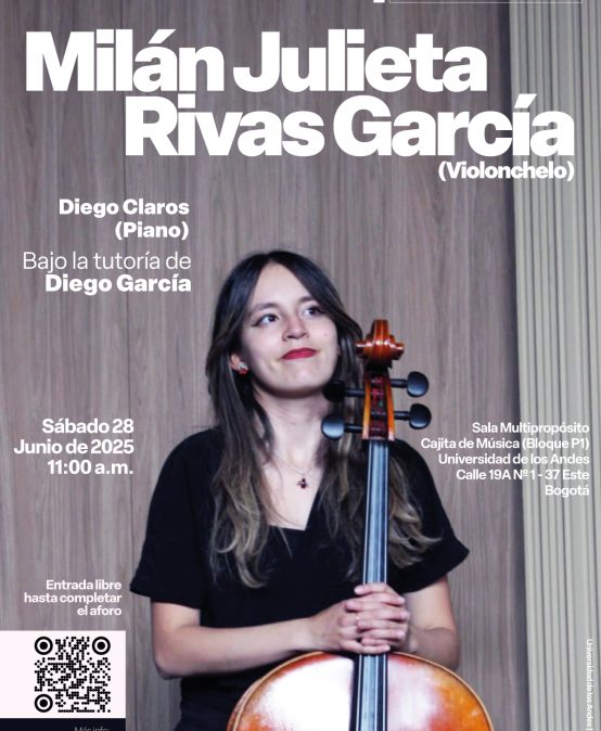 Recital de grado: Milán Julieta Rivas (violonchelo)