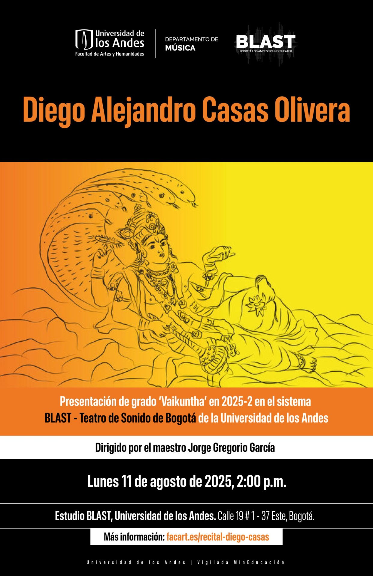 Recital de Grado: Diego Alejandro Casas Olivera (composición)
