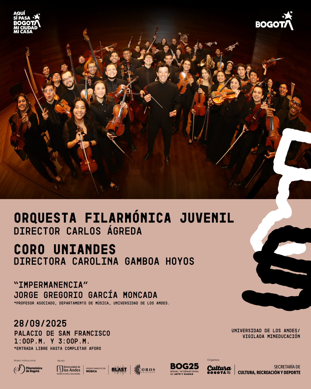 Impermanencia: una obra para orquestas, coro y electrónica de Jorge Gregorio García Moncada en el marco de la Bienal de Bogotá 2025