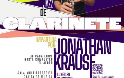 Taller de improvisación jazz de clarinete por Jonathan Krause
