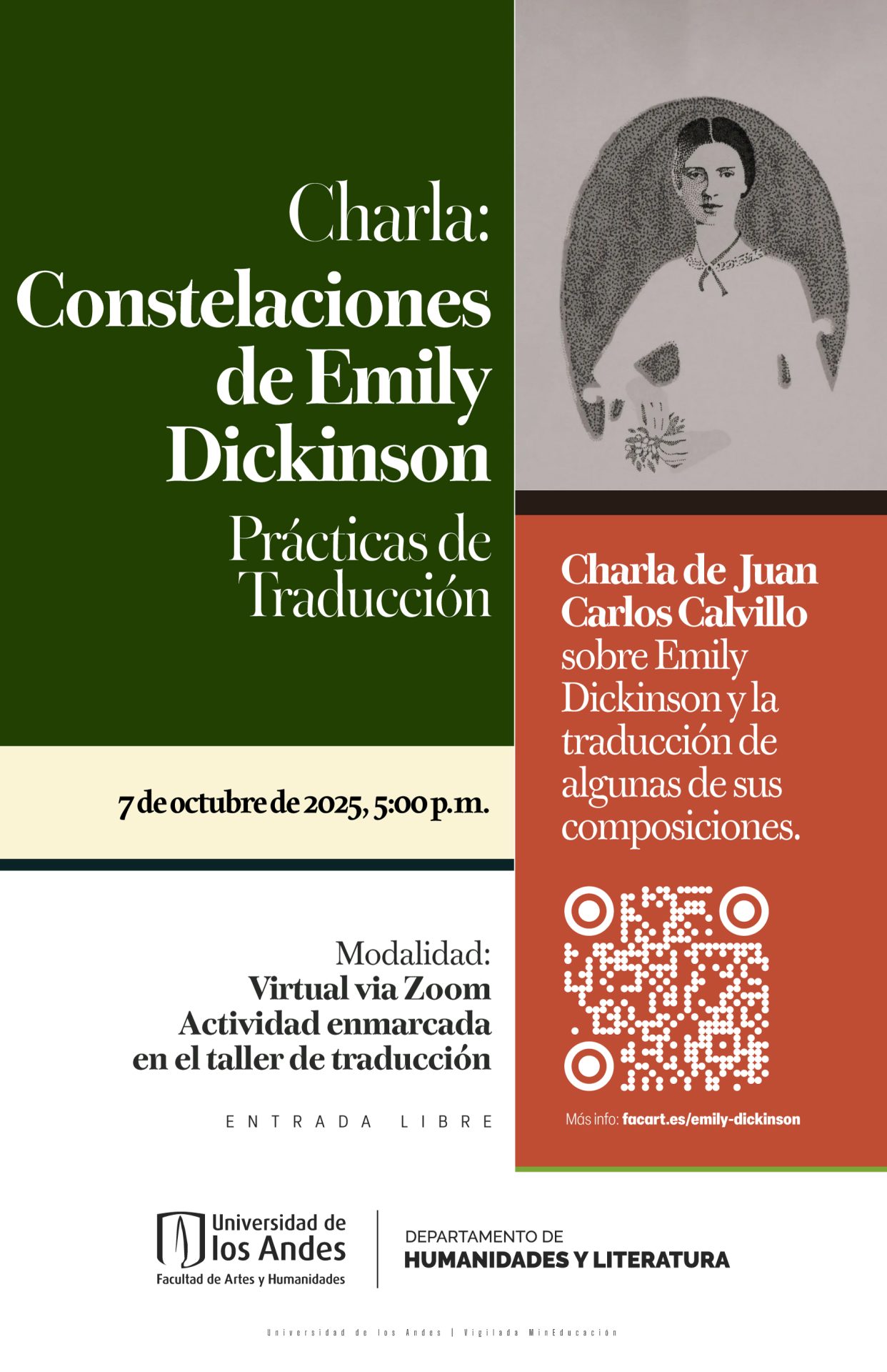 Charla virtual con Juan Carlos Calvillo en el marco del Taller de traducción.