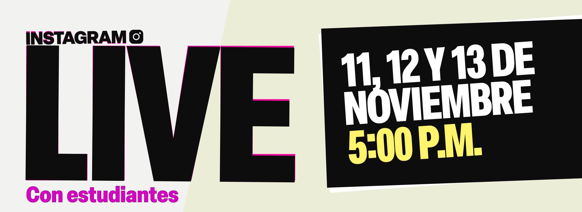 11, 12 y 13 de noviembre