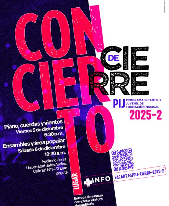 Asista a los conciertos de cierre del PIJ Programa Infantil y Juvenil de formación Musical del segundo semestre de 2025