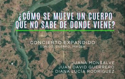 Galerías sonoras: ¿Cómo se mueve un cuerpo que no sabe de dónde viene? 