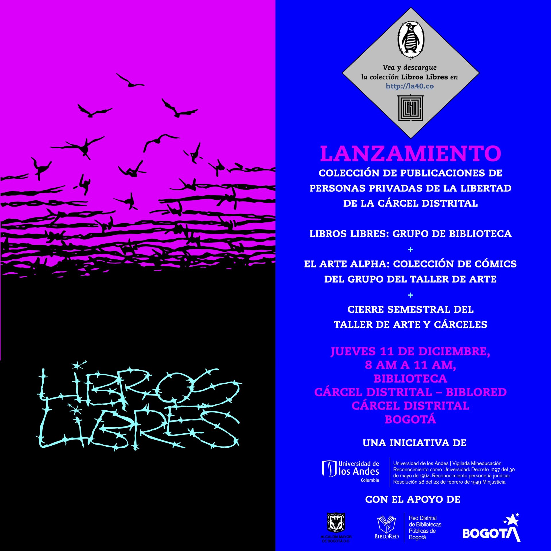 Lanzamiento colección de publicaciones de personas privadas de la libertad de la cárcel Distrital